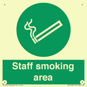 Staff smoking area